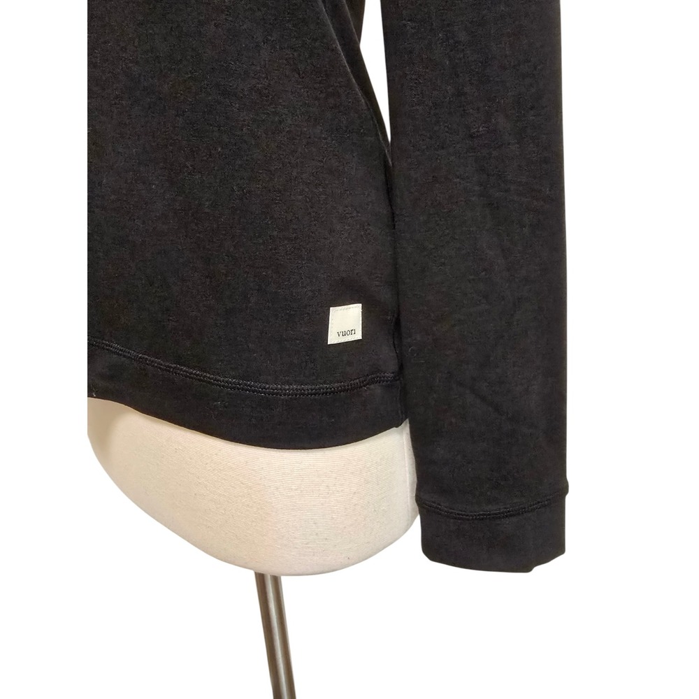 Vuori Halo Essential Half Zip Dreamknit Pullover Top Size Medium Black Collared - Picture 3 of 6